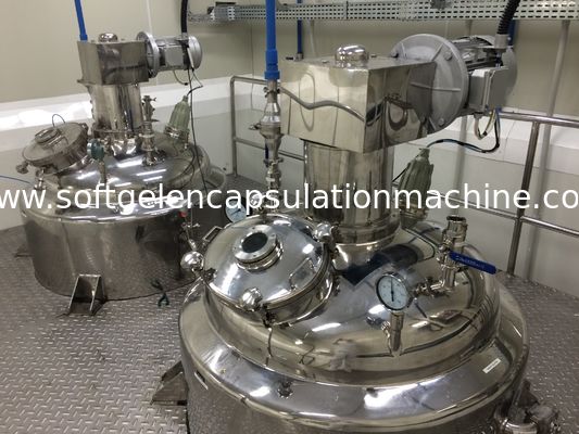 800L Softgel/танк желатина пейнтбола плавя с водой - нагретой ванной и смесителем