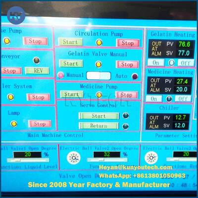 Бесшовная машина для производства мягких желатиновых капсул 380В/50Гц с производительностью 54000 шт. и дозировкой капсул 5~20 мг